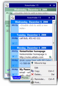 NotesHolder Lite screenshot